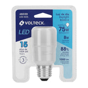 Foco LED 8 W, tipo barra, 6500K blanca fría, E26, VOLTECK