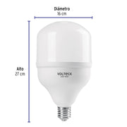 Foco LED alta potencia 60 W (650 W), 6500 K, E39, VOLTECK