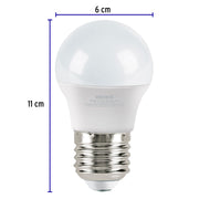 Pack 4 focos LED 10W (75W) A19, 3000K cálida, 950 lm, BASIC
