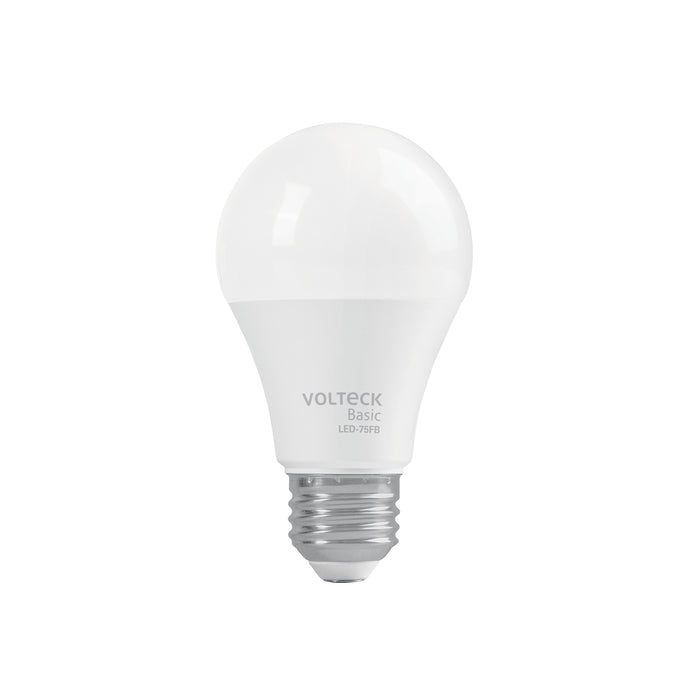 Foco LED 10W (75W) A19, 6500K blanca fría, 950 lm, BASIC