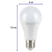 Pack 4 focos LED 12W (75W) A19, 6500K blanca fría, 1050 lm