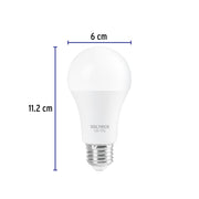Foco LED 10W (75W) A19, sensor de luz, 6500K, VOLTECK
