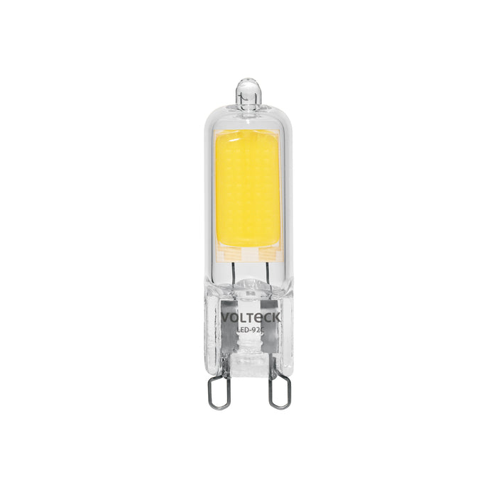 Foco LED 2 W, tipo ampolleta, 2700K luz ámbar, G9, VOLTECK