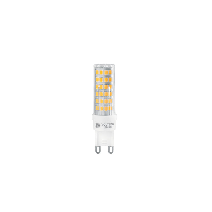 Foco LED 4 W, tipo capsula, 2700K luz ámbar, G9, VOLTECK