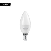 Foco LED tipo vela 4W (25W), luz blanca brillante 6500K, E14