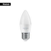 Foco LED tipo vela 4W (25W) 2400K luz ámbar, E27, VOLTECK