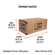 Lentes de seguridad espejo plata, TRUPER Vision