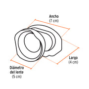 Linterna de minero LED 325 lm, recargable, TRUPER