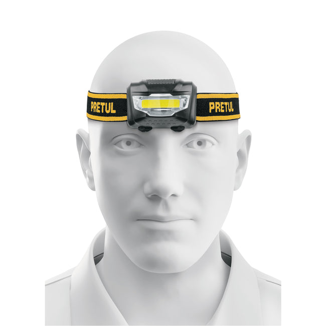 Linterna de minero LED 100 lm de 3 pilas AAA, PRETUL