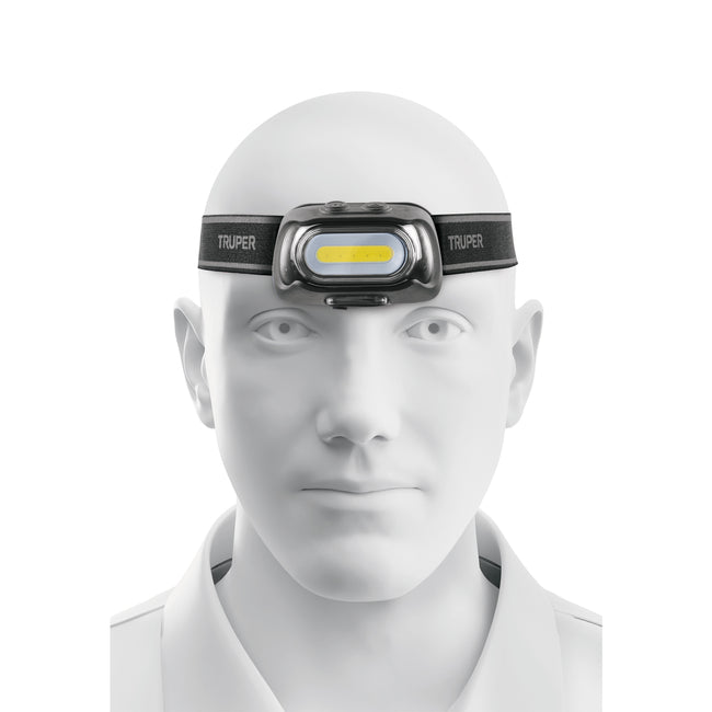 Linterna de minero LED 460 lm con sensor, recargable, TRUPER