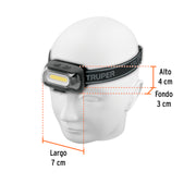 Linterna de minero LED 460 lm con sensor, recargable, TRUPER