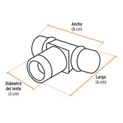 Linterna de minero LED 500 lm, recargable, TRUPER EXPERT