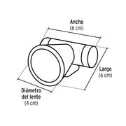 Linterna de minero LED, 70 lm, recargable, PRETUL