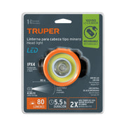 Linterna de minero LED 210 lm, recargable, TRUPER