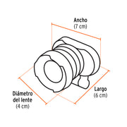 Linterna de minero LED 80 lm, recargable, TRUPER EXPERT
