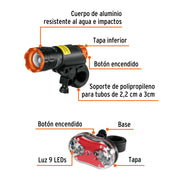 Juego de linterna delantera y trasera para bicicleta, TRUPER