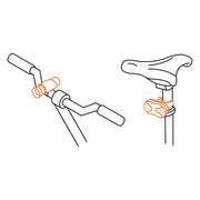 Juego de linterna delantera y trasera para bicicleta, TRUPER