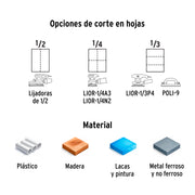 Lija de esmeril roja grano 36 de óxido de aluminio, TRUPER