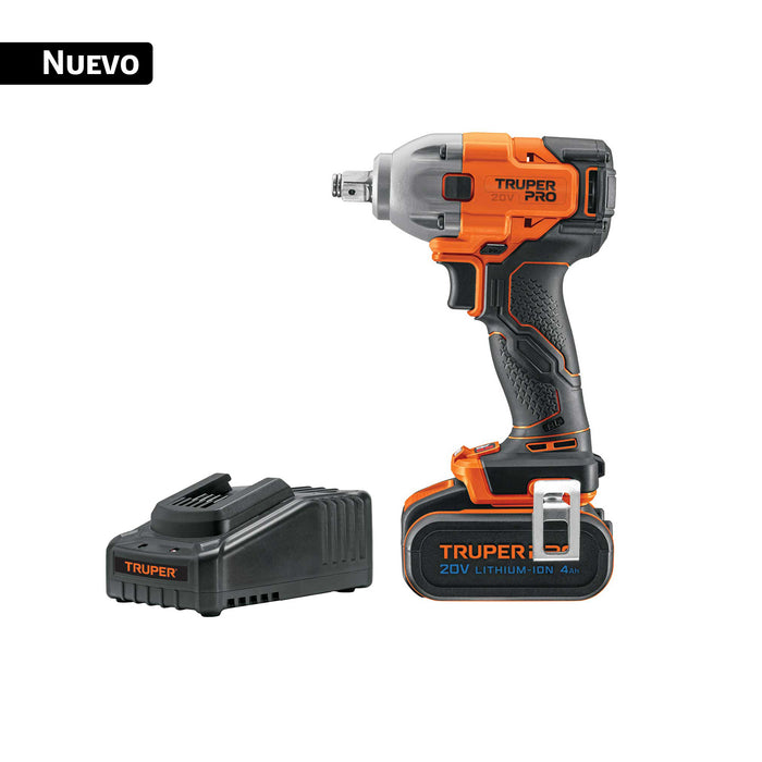 Llave de impacto 1/2', 20V, 184 lb/ft, 1 batería 4Ah, PRO