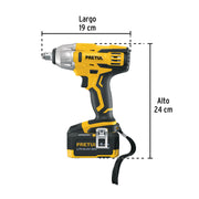 Llave de impacto 1/2', 20V, 155 lb/ft, 1 batería 4Ah, PRETUL