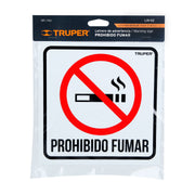 Letrero de señalización 'NO FUMAR', 19 x 19 cm, TRUPER