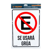 Letrero de señalización 'NO ESTACIONARSE', 25 x 34 cm