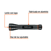Linterna de aluminio LED Cree 235 lm con 2 pilas AA, EXPERT