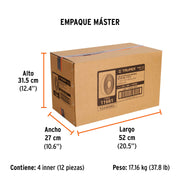 Rollo de 45 m de lija para plomero grano 100 ancho 1-1/2'