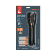 Linterna plástica 1 LED 180 lm con 2 pilas D, TRUPER