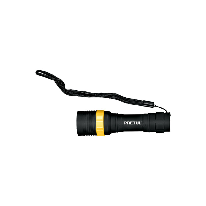 Linterna plástica 1 LED 40 lm de 1 pila AA, PRETUL
