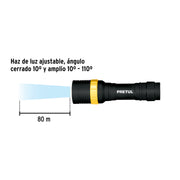 Linterna plástica 1 LED 40 lm de 1 pila AA, PRETUL