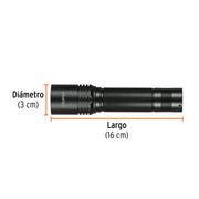 Linterna LED recargable, de aluminio, 340 lm, TRUPER