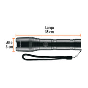 Linterna LED recargable, de aluminio, 420 lm, TRUPER
