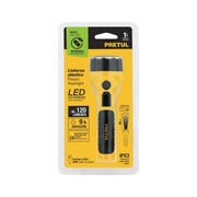 Linterna plástica de LED, 120 lm, recargable, PRETUL