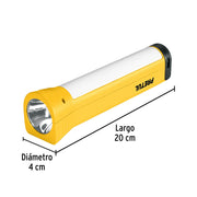 Linterna plástica de LED, 100 lm, recargable, PRETUL