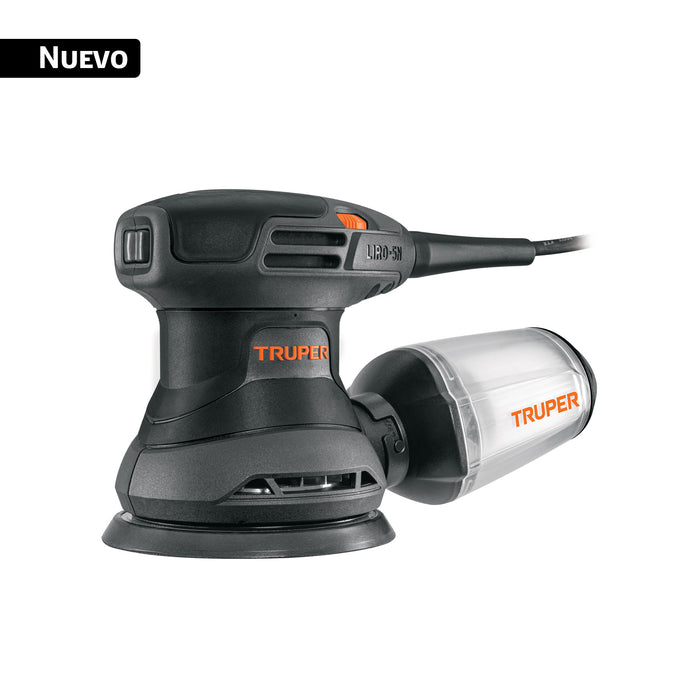 Lijadora roto orbital 5', 260W, TRUPER INDUSTRIAL