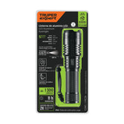 Linterna LED recargable, de aluminio,1,300 lm, TRUPER EXPERT