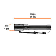 Linterna LED recargable, de aluminio,2,000 lm, TRUPER EXPERT