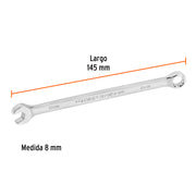 Llave combinada extralarga 8 mm x 145 mm de largo, EXPERT
