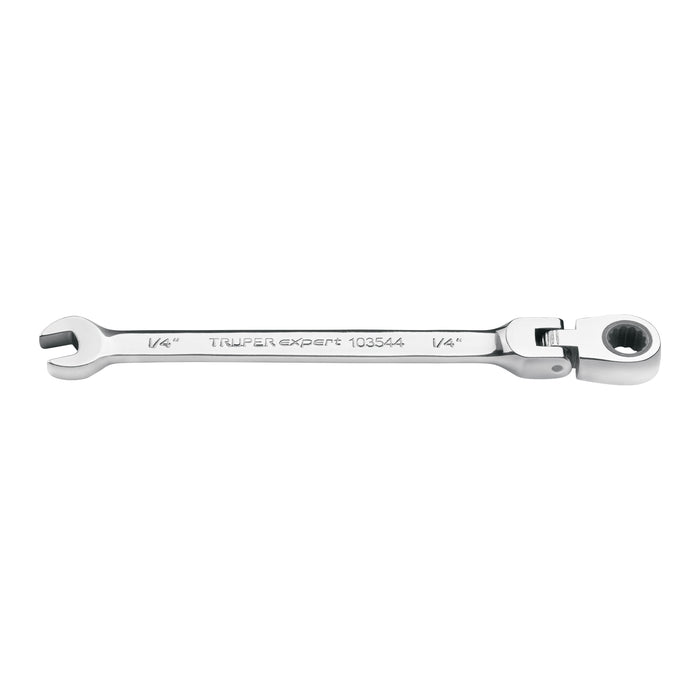 Llave combinada con matraca 1/4' flexible, EXPERT
