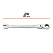 Llave combinada con matraca 10 mm flexible, EXPERT