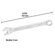 Llave combinada 11 mm x 150 mm de largo, PRETUL