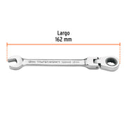 Llave combinada con matraca 12 mm flexible, EXPERT
