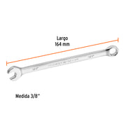 Llave combinada extralarga 3/8' x 164 mm de largo, EXPERT