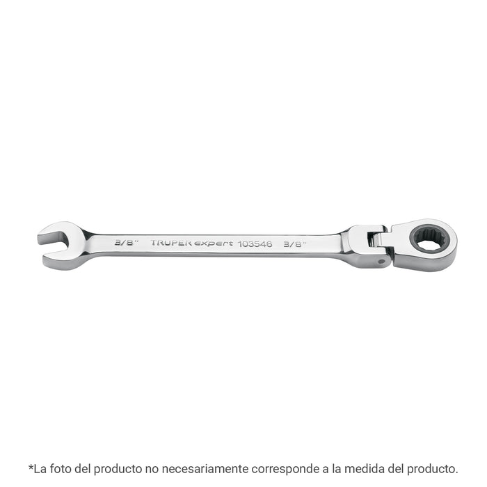 Llave combinada con matraca 13 mm flexible, EXPERT