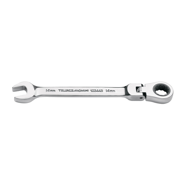 Llave combinada con matraca 14 mm flexible, EXPERT