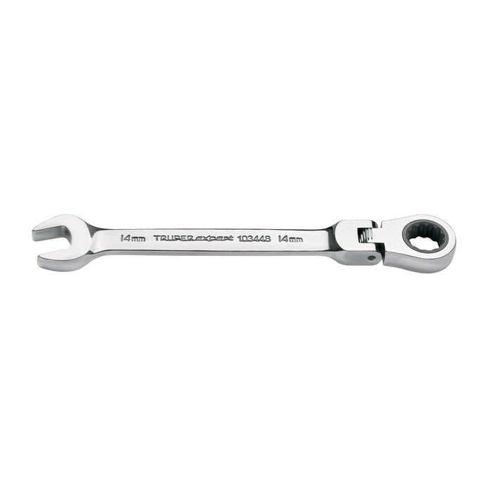Llave combinada con matraca 14 mm flexible, EXPERT