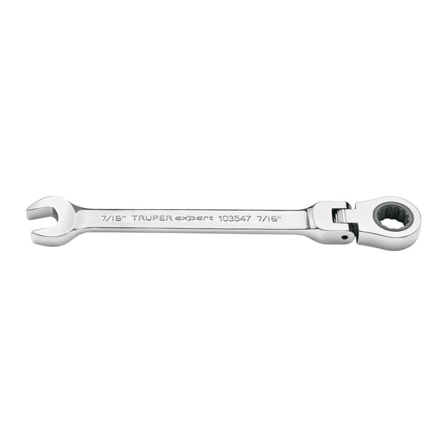 Llave combinada con matraca 7/16' flexible, EXPERT