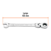 Llave combinada con matraca 7/16' flexible, EXPERT