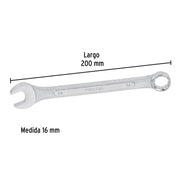 Llave combinada 16 mm x 200 mm de largo, PRETUL